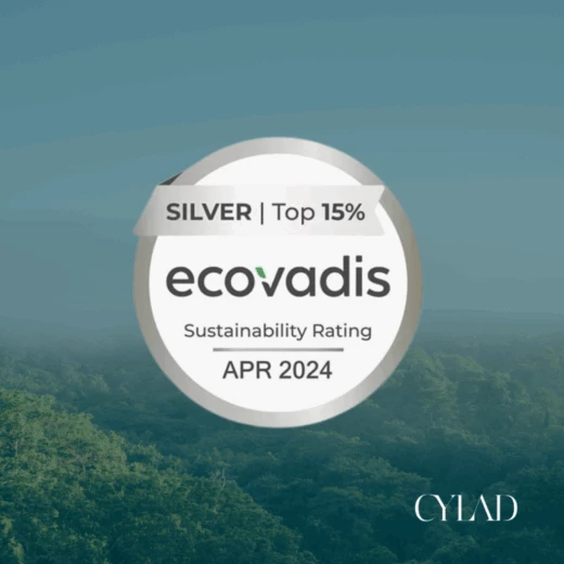 Cylad receives the ecovadis silver medal for its achievements in the ESG sector