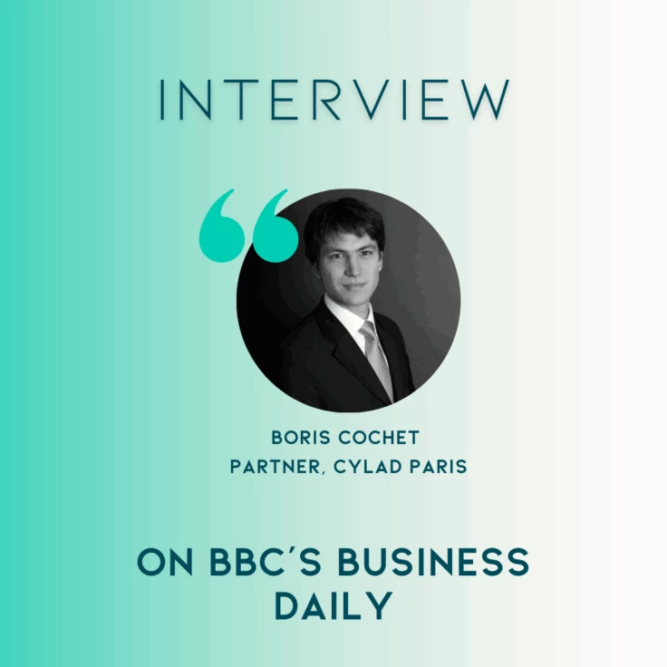 visuel annonçant l'interview de Boris, directeur associé chez CYLAD, pour BBC