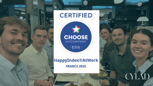 CYLAD France certified HappyIndex®AtWork 2025